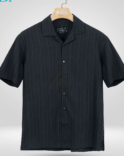 Popcorn Cuban Collar Shirt